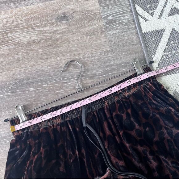 Johnny was French leopard velvet joggers silk blend women’s size S - Picture 5 of 8